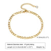 Layered Link Chain Anklets Bracelet for Women, Gold Plated Foot Leg Anklets Summer Boho Beach Jewelry Adjustable - Image 15