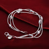 charm Silver Bracelet for man woman Twisted rope chain jewelry Wedding party Christmas gift - Image 17