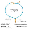 Beach Ocean Vacation Style Gold Color Stainless Steel Sun Starfish Pendant Necklace Stone Bead Necklace Women - Image 7