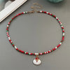 Christmas Necklaces for Women Girls Handmade Rice Beads X'mas Tree Santa Claus Snowman Gift Necklace Pendant Year Jewelry - Image 15
