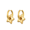 Classic Stainless Steel Heart Star Hoop Earrings For Women Punk Hip Hop Gold Silver Color Jewelry Female Gift Earrings oorbellen - Image 18