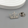 Metal brooch. Golden crown-style crown stainless steel brooch, universal chest emblem pin, and compact gift - Image 3