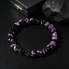 1pc Bohemian Vintage Fire Agate Purple Bracelet Beaded Elastic Easter Women Daily Wear Jewelry Holiday Gift - Image 4
