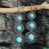 39 Styles Bohemian Vintage Tibetan Silver Geometric Drop Earrings For Women Ethnic Blue Stone Tassel Dangle Earrings Jewelry - Image 13