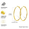 Stainless Steel Twist Circle Women Earrings Click Mobius Hoop Hies Earring And Mother's Day Gift - Image 6