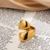 Vintage Stainless Steel Rings for Women Punk Chunky Irregular Smooth Adjustable Open Ring Jewelry Weddings Gifts - Image 47
