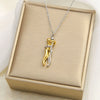 Ftcy Stainless Steel Couple Hugging Necklace Pendant for Women Men Gold Silver Color Couple Love Chain Friend Gift Party Jewelry - Image 7