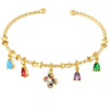 Candy Color Charm Bracelet with Adjustable Open Bangle - Image 17