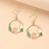 Cute Animal Drop Dangle Earrings For Women Girls Cat Rabbit Koi Dragon Colorful Enamel Golor Color Earrings - Image 19