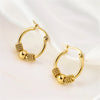 316L Stainless Steel Simplicity Vintage Circle Circular Woven Winding Beadeds Earrings For Women High Jewelry Party Gift - Image 4