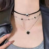 Gothic Y2K Metal Cross Pendant Multi Layer Bead Necklace For Women Men Vintage Punk Grunge Emo Charm Jewelry Accessories Gift - Image 8