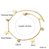 Woman's Leg Anklets Stainless Steel Moon Stars Charms Summer Foot Ankle Bracelet Beach Boho Golden Jewelry - Image 3