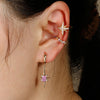 Vintage Star Ear Clips Without Piercing For Women Sparkling Zircon Ear Cuff Clip Earrings Wedding Party Jewelry Gifts - Image 3