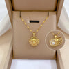 French Shell Pearl Necklace For Women Gold Color Stainless Steel Zircon Love Heart Clavicle Chain Choker Wedding Jewelry - Image 2