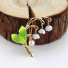 Enamel Brooch with Pearl Accents in Multiple Designs - Image 34