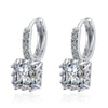 Silver Color Square Zircon Earrings for Women Girl Simple Korean Silver Needle Ear Buckles Earring Jewelry - Image 11