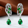Female Blue Rainbow Stone Earring Silver Color Clip Earrings For Women Charm Crystal Zircon Wedding Jewelry - Image 15