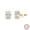 Silver Zircon Earrings for Women Shiny Cubic Zirconia Earrings Party Jewelry - Image 5