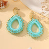 Colorful Water Drop Shape Drop Earrings For Women Beads Handmade Threading Crystal Big Long Earrings Jewelry Gift - Image 9