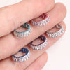 Square Cubic Zirconia Hinged Piercing Clicker for 16G Septum and Ear Styles - Image 16