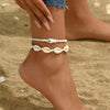 Bohemian Sea Shell Woven Anklet For Women Ceramic Fish Heart Shells Beads Bracelet On The Leg Boho Beach Barefoot Sandal Jewelry - Image 2