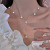 Adjustable Imitation Pearl Necklace with Irregular Beads - Image 7