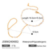 Minimalist Gold Color Plated Stainless Steel Three Layer Bracelet with Fingers and Zircon Women's Accessories Party G - Image 7