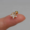 1PC Stainless Steel Mini Zircon Star Cartilage Piercing Stud Earring For Women Helix Tragus Earring Women's Body Jewelry - Image 4