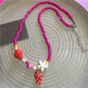 Colorful Ceramic Fish and Starfish Bead Choker Necklace - Image 24