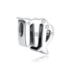 Silver Charms Beads 12 Zodiac A-Z Letters Virgo Aries Fit Bracelets Necklaces Jewelry For Women - Image 20