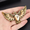 Retro Zircon Inlaid Eagle Brooch Charm Women's Brooch Jewelry Accessories Party Gift - Image 8