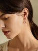 Simple Ball Shaped Hook Earrings For Women Rose Gold Color Unique Daily Jewelry Accessories - Image 5