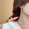 Zircon Long Tassel Drop Earrings for Women Knot Snake Chain Earring Korean Elegant Geometric Dangle Earrings Jewelry Gift - Image 4