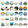Travel Brooch Field Crossing Hiking Scenery Snow Scene Mountain Peak Alloy Clothing Accessories Backpack Brooch Badge Lapel Pins - Image 1
