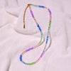 4MM Shiny Crystal Stainless Steel Necklace for Women Colorful Glass Beads Jewelry Accessories - Image 14