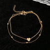 Female Heart Anklets Bracelet Sandals Foot Jewelry Leg Anklets on Foot Bracelets for Women Leg Chain Jewelry Accessories - Image 5