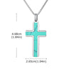 Turquoise Pendant Necklace for Men, Stainless Steel Box Chain Geometric Square Compass Stone Vintage Jewelry Gift - Image 11