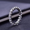 Ring Silver D Clarity Gold Plating Pass The Diamond Tester Gift Gra Twist Arm Double End Open Ring - Image 5