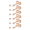 6 PCS/12 Pcs Tiny 2mm Stainless Steel Stud Earrings For Mens Womens CZ Round Ball Earrings Set - Image 12