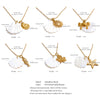Summer Ocean Style Shell Starfish Conch Pendant Necklace Gold Color Plated Charm Jewelry Gift - Image 6