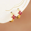 6/8/10mm Stainless Steel Zircon Flower Hoop Earring Small Gold Color Circle Hoops Huggie Piercing Earring Jewelry - Image 40