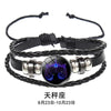 12 Constellation Zodiac Sign Charm Luminous Bracelets Men Women Vintage Multilayer Wrap Leather Chain Bangle Birthday Jewelry - Image 8