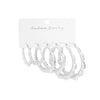 Punk Bamboo Circle Earrings Set Vintage Metal Exaggerated Hoop Earring Bamboo Joint Unusual Party Jewelry Gift for Women - Image 2
