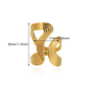 Stainless Steel Irregular Wave Rings For Women Creative Gold Color Adjustable Open Ring Female Jewelry Punk Rapper Gifts - Image 22