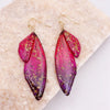 Fairy Clear Gradient Resin Simulation Wings Butterfly Rhinestone Flake Long Dangle Earrings for Women Casual Party Jewelry - Image 12