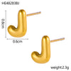 26 Initial Letter Stainless Steel Metal Creative Stud Earring For Women Anti Allergic Ears Jewelry Classic Letter Earring - Image 15