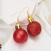 Christmas Snowflake Star Ball Shaped Bulb Earrings Hook For Women Ear Dangle Drop Xmas Party Jewelry Gift - Image 10