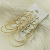 6Pairs Hoop Earrings Set Big Circle Earrings Jewelry for Women Girls Ear Clip Punk Style Earrings Jewelry Accessories - Image 8