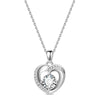 Silver Four-Leaf Clover Butterfly Star Moon Heart Key Necklace fit Women Jewelry Valentine's Day Gift - Image 13