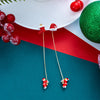 Christmas Red Dangle Earrings For Women Rhinestone Snowflake Pearl Earring Christmas Party Festival Year Jewelry - Image 20